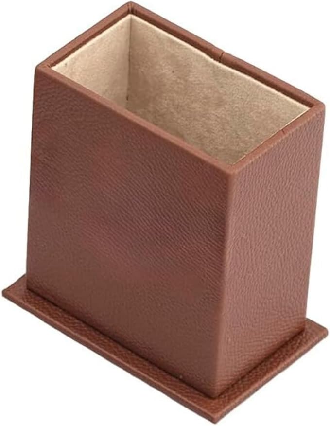 Leather Document Tray - Pen Holder - Note Paper Holder -3 Accessories-Desk Organizer - Office Desk Accessories - Desktop Storage - 3 PCS (Tan)