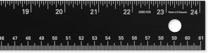 Alumicolor 24-inch Standard Aluminum T-Square for Art Framing & Drafting, Black
