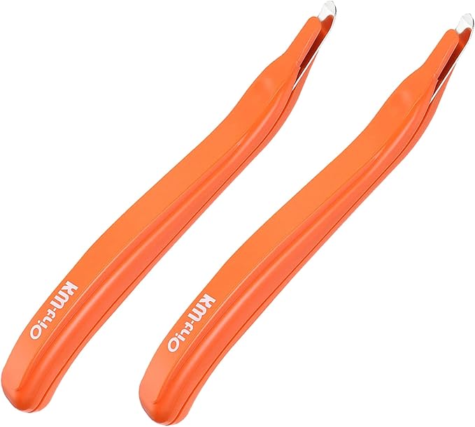 YOKIVE 2 Pcs Staple Remover, Office Magnetic Stapler Puller | Remove Staples Great for Office Home Desktop Accessories (Orange)