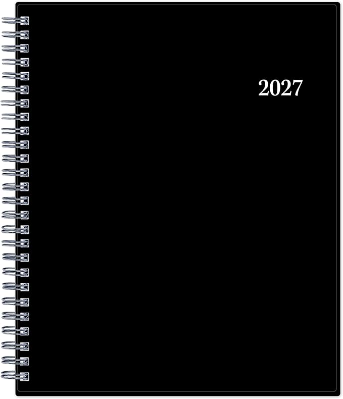 Blue Sky 2027 Weekly and Monthly Planner Calendar, Includes January 2027 - December 2027, 7" x 9", Flexible Cover, Wirebound, Laminated Tabs, Enterprise