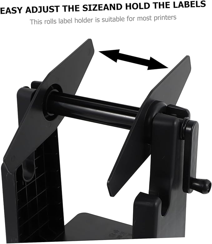 TEHAUX Label Hand Crank Roll Holder Label Organizer Manual Winding Machine Printer Paper Holder