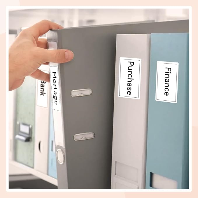 NIIMBOT Labels for B1/B2/B21/B3S/K3, Thermal Printer Labels 1.5" x 2.76"(38x70mm), Label Maker Tape for Jar Labels, Address Labels, File Folder Labels