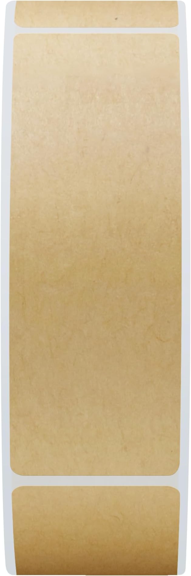 Hybsk 1x3 Inch Color-Code Labels Kraft Sticker Rectangle 500 Labels Per Roll (Kraft)