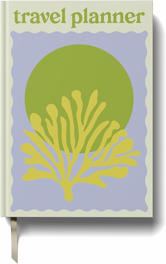 Yop & Tom Green Coral Travel Planner - 6 Trips/Vacations, Budget, Accommodations, Journaling, Memories & More