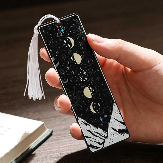 2Pcs ACOTAR Velaris Bookmarks, City of Starlight Page Markers, Fantasy Themed Page Clips, Gifts for Sarah J Maas Fans & Book Lovers (2PCS-ACOTAR)