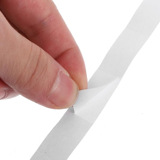 10 Rolls Double Line Price Marker Paper Roll White 500 Sheets Each Labeler Sticker Pricing Labels for Price Gun Labeller Office Use