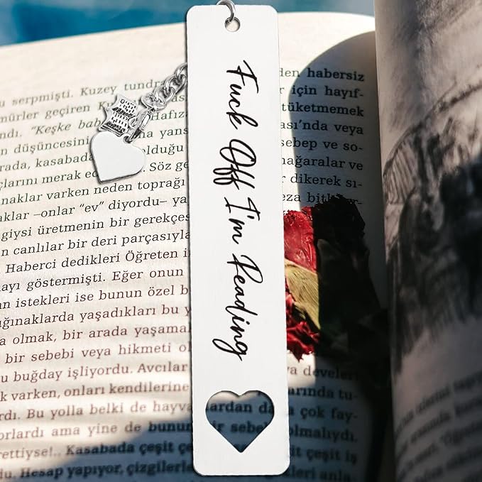 Funny Bookmark Gift for Women, Daughter, Son, Family, Writers, Book Lovers, Cute Bookmark for Women, Men, Christmas Stocking Stuffers Ideas for Teens, Boys, Girls, Kids, Friends, Teachers,WB83