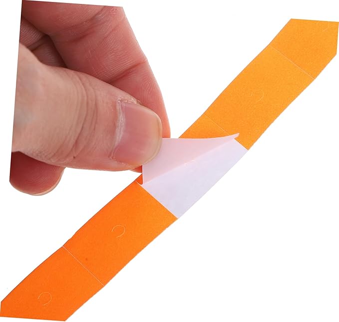 10rolls Orange Price Tag Stickers Double Line Price Label Paper for Markers Labels Per Roll for Supermarkets Retail Shops and Warehouses