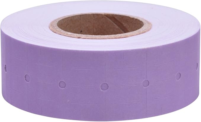 Lavender Labels to fit Motex MX5500 Price Guns 16 Pack (Free Ink roll Included)