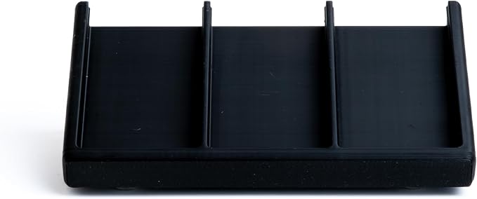 Remote Holder Organizer Pedestal Caddy compatible with Lutron Pico Remotes, Anti-Slip Feet, Holds 3 Remotes, Black, Indoor Use Only