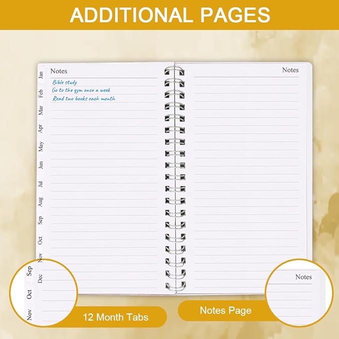 2026 Pocket Planner/Calendar - A6 Weekly & Monthly Planner from January 2026 - December 2026, Easy to Organize Your Daily Life, Medium 3.75" x 6.75", Gold Leaf