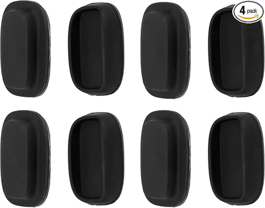 Penitue 4pcs Magnetic Remote Control Holder, Wall Mount Stronger Magnetic Silicone TV Remote Holder No-Drill Self-Adhesive Storage Caddy Rack for Home Bedroom (Black)