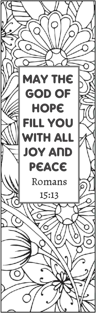 100 Premium Christian Coloring Bookmarks, Uncoated, Made iin USA, Bible Verse Bulk Pack for Women’s Ministry