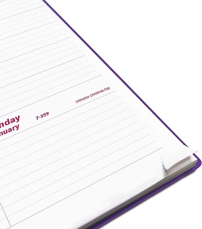 Brownline® 2026 DuraFlex Weekly Planner, Appointment Book, 12 Months, January to December, Twin-Wire Binding, 11" x 8.5", Purple (CB950V.PUR-26)