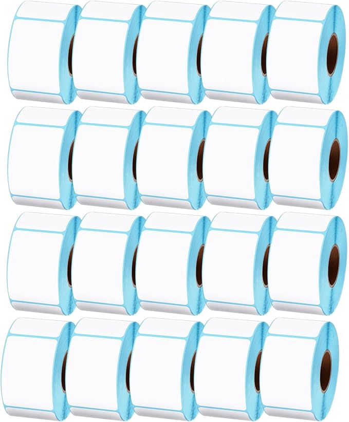 15 Roll Self Adhesive Label Sticker Address Labels, Width 40Mm Direct Thermal Label Stickers for Labelling Envelopes,40×60mm×400