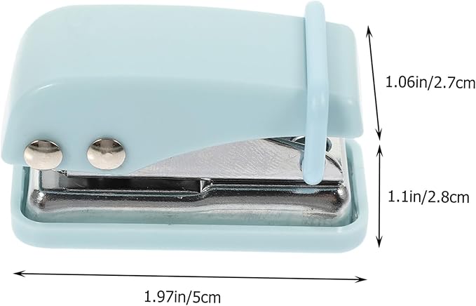 Gatuida Mini Hole Punch for School and Office Portable Small Hole Puncher Adorable Desk Accessory for Students and Teachers Compact Punch Tool for Arts and Crafts