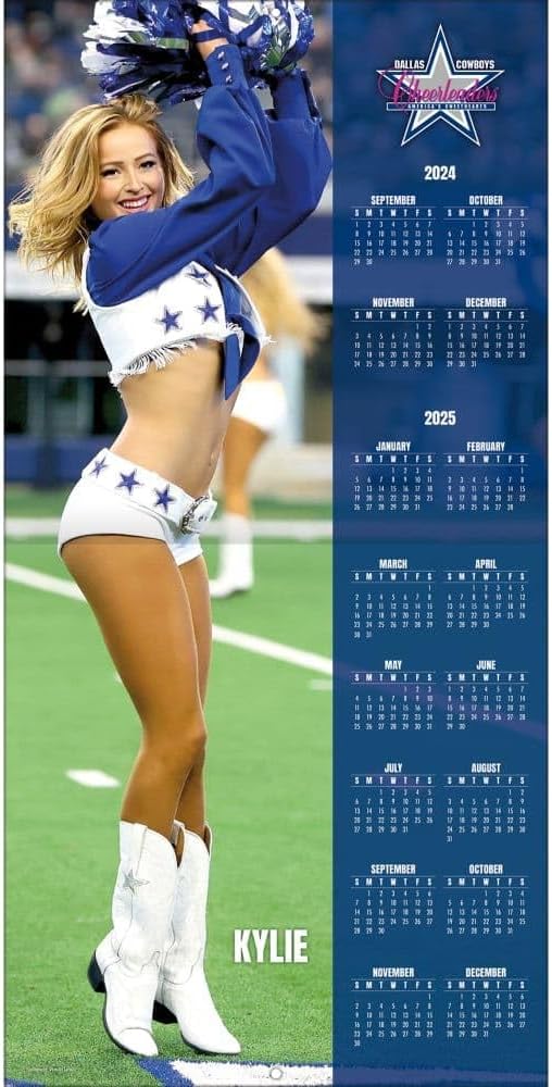Turner Licensing, NFL Dallas Cowboys Cheerleaders 16 Month 2025 Wall Calendar