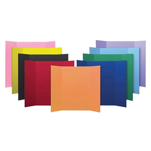 Flipside FLP3004524 Corrugated Project Board, Assorted Colors, 36" Width, 48" Length (Pack of 24)