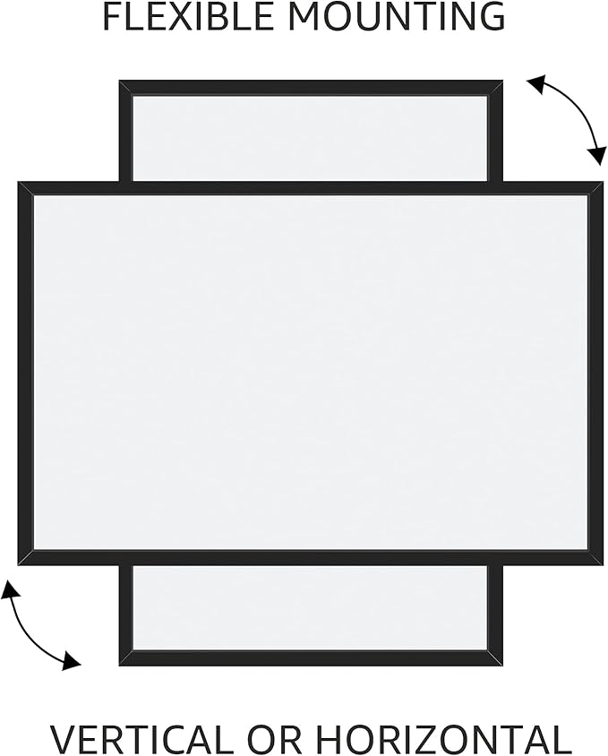 Amazon Basics Magnetic Dry Erase Whiteboard, 35"W x 23"H, Black Wooden Frame, Wall-Mounted for Writing and Presentation