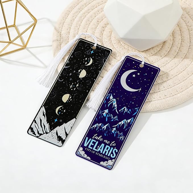 Dungeon Crawler Carl Princess Donut Bookmarks Book Lover Book Charm School Supplies Office Stationery DCC Fans Birthday Gift (2pcs Acotar)