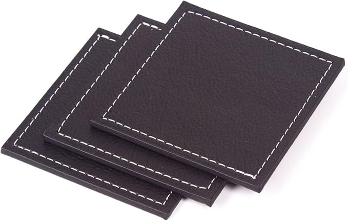 Desk Organizers - Desk Accessories - Leather Desk Organizer - Bonded Leather Desk Set - Home Office Accessories - Desk Supplies - Leather Desk Set - Office Accessories - 14 PCS (Black)