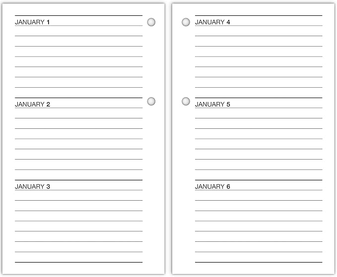 AT-A-GLANCE 2026 Desk Calendar Refill, Daily, 3.5" x 6", Standard, Loose-Leaf, Recycled (E717R5026)