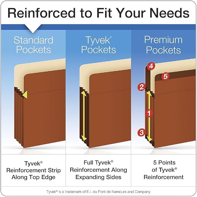 Pendaflex S26E 3 1/2 Inch Expansion File Pocket Legal Size