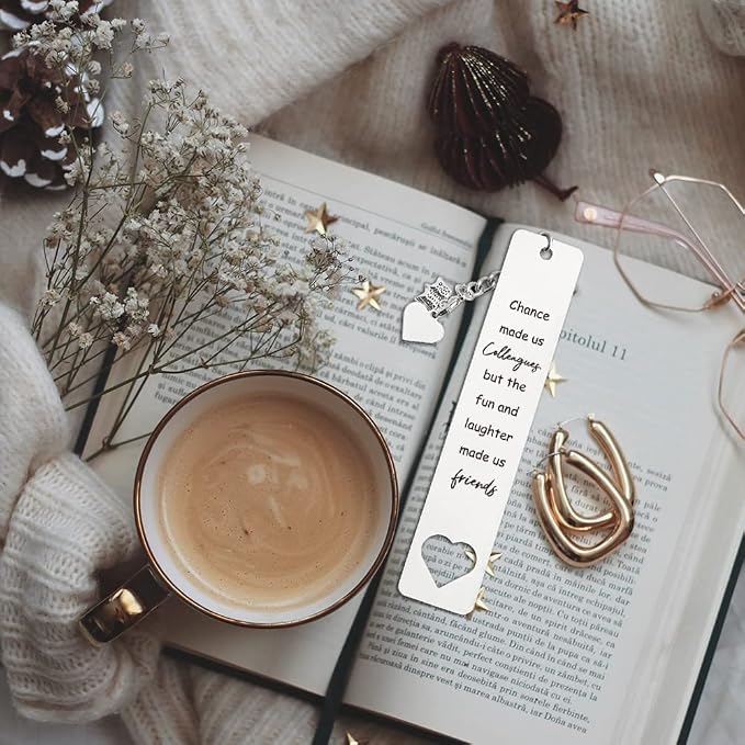 Friendship Bookmark Gift for Friends, BFF, Co-Worker, Reader, Bookworms, Teacher, Retirement Gifts for Women, Men, Coworker, Friends, Graduation Gifts for Friends, Teacher,WB86