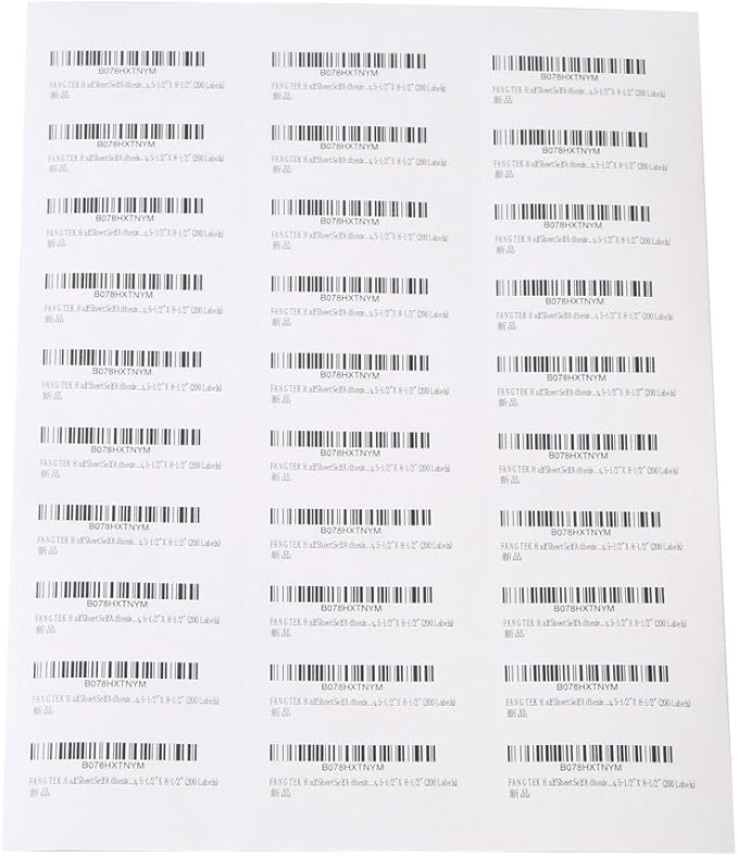 [500Sheet, 15000 Labels] Address Labels 1" x 2-5/8" Sticker Paper for Laser/Ink Jet Printer Mailing Label 8.5"×11" White 30 per Sheet