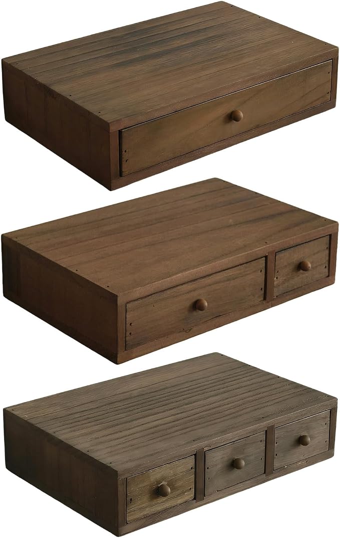 Wooden Desktop Holder with Spacious Compartments Storage Box Perfect for Documents and Craft Supplies Wooden Offices Planner