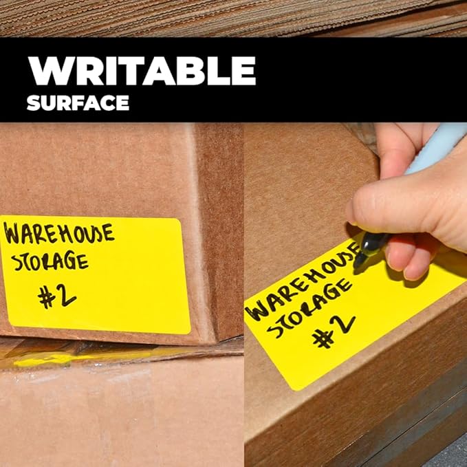 WOD Turquoise Direct Thermal Label Rolls - 4 x 2 inch, 725 Nametag Stickers per Roll (Pack of 16) Permanent Adhesive Color Coding, Labeling, Inventory Management at Home, Business, and Classroom.