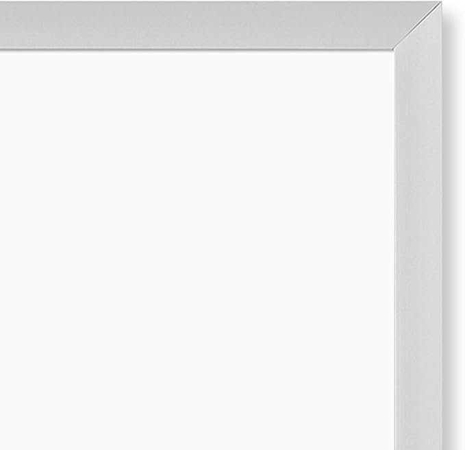 U Brands Melamine Non-Magnetic Dry Erase Board White Board, 72" x 48" Inches, Silver Aluminum Frame