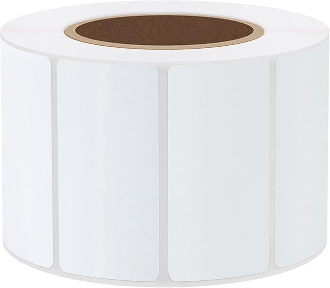Hybsk 2x1 inch Direct Thermal Labels for Barcodes, Address, Compatible with Rollo Label Printer & Zebra Desktop Printers (2"x1",White)