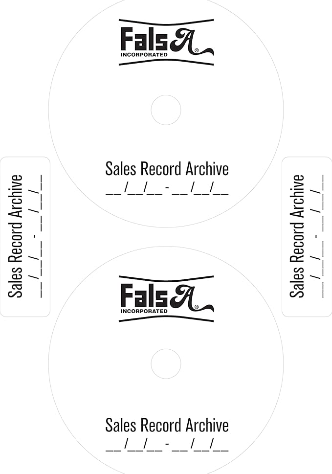 CD/DVD Label Full Face | Qty 1000 Disc, 1000 Spine | 500 Sheets Total | Permanent White Matte | Inkjet & Laser Compatible | Neato Small Center Style | Spine & Case Labels | Blank Label