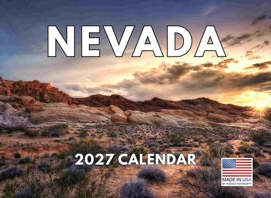Nevada Calendar 2027 Monthly Wall Calender 12 Month