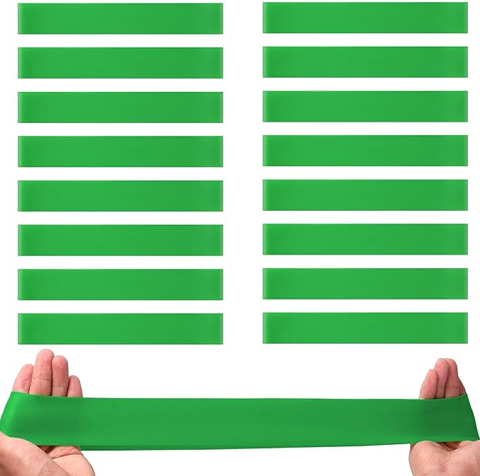 16 PCS Chair Bands With Fidgety Feet Colorful Chair Fidget Bands Desks Stretch Foot Band for ADHD Sensory Flexible Band Classroom Home Chair Fidget Tools Green