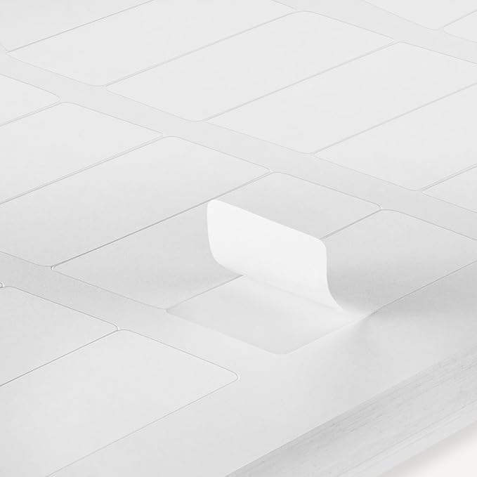 Amazon Basics Printable Address Labels, White, 2/3" x 1-3/4", 3000 Blank Mailing Labels