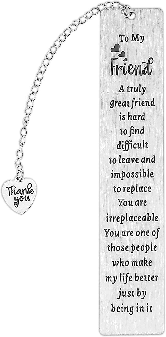 Ouligay Friend Bookmarks for Women Book Lovers Gifts Book Marks for Reading Women Long Distance Friendship Gift Best Friend Birthday Gifts for Bestie Bestfriend BFF Christmas Reader Books Club