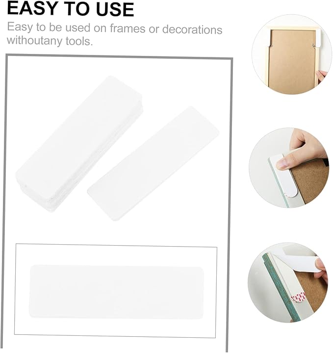 Lurrose 16pcs Heavy Duty Adhesive Hook and Loop Tape for Home and Office Strong Sticky Storage Straps Versatile Fasteners for Crafting and Organization