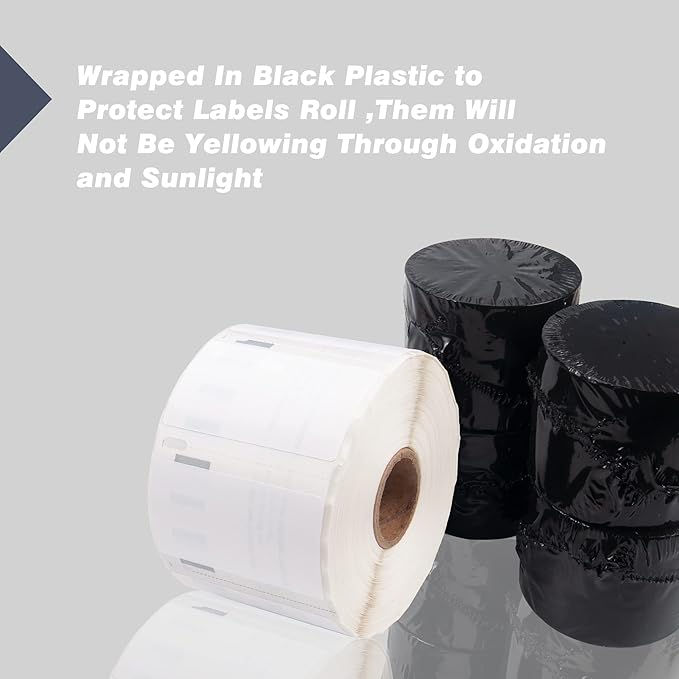 L LIKED 10 Rolls, 1000 Labels/Roll 2-1/4" x 1-1/4" Direct Thermal Labels Replacement for DYMO 30334 Barcodes Address Postage