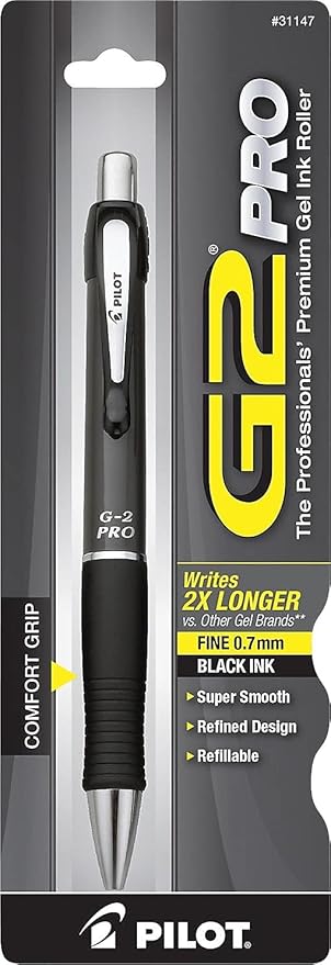 Pilot, G2 Premium Gel Roller Pen, Fine Point 0.7 mm, Black