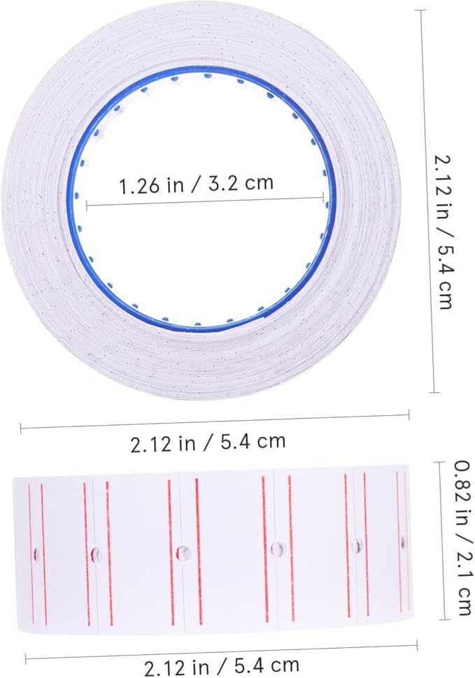 10rolls Paper Price Tag Labels Role Sticker Price Tags for Jewelry Retail Business