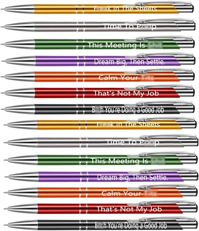 Auch 30 Pack Employee Appreciation Gifts Bulk with Funny Animal Pens & Thank You Cards (Red)