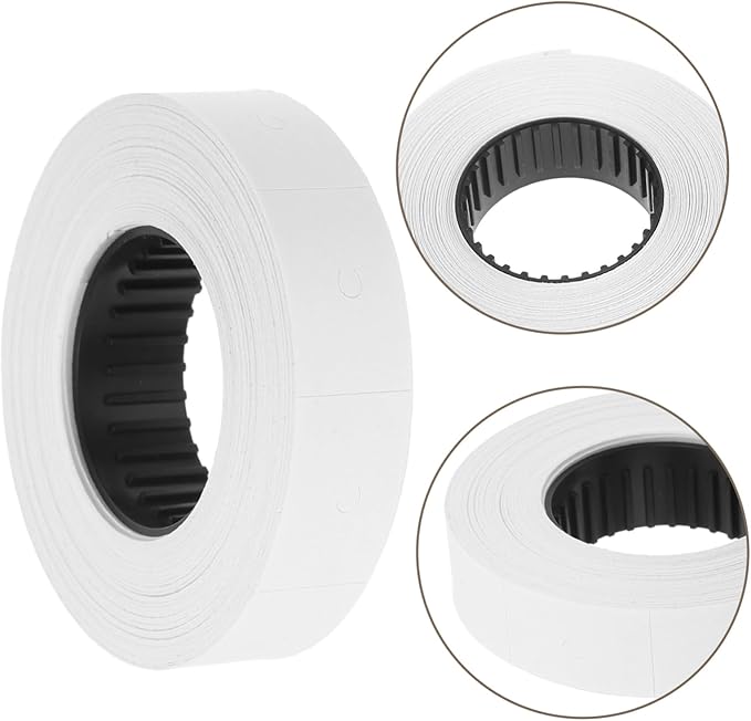 DOITOOL 10rolls Double-line Paper Price Tags for Labeling Labels Per Roll for Retail Grocery Office Use Easy to Apply Pricing Labels and Stickers