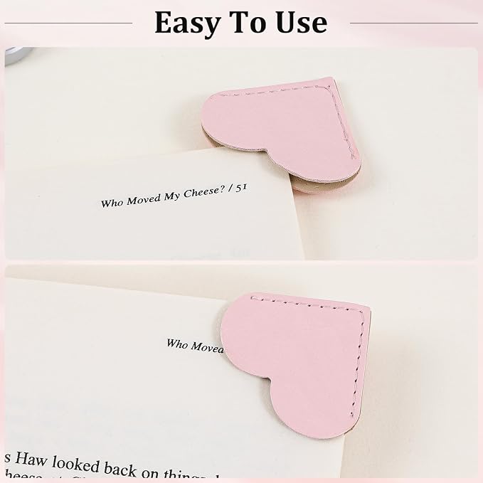 8 Pcs Colorful Geometric Shaped Leather Bookmarks, Stylish Corner Page Accessories, Geometric Themed Book Page Holders, Durable Book Markers for Reading, Reading Gifts for Women Teens & Book Lovers