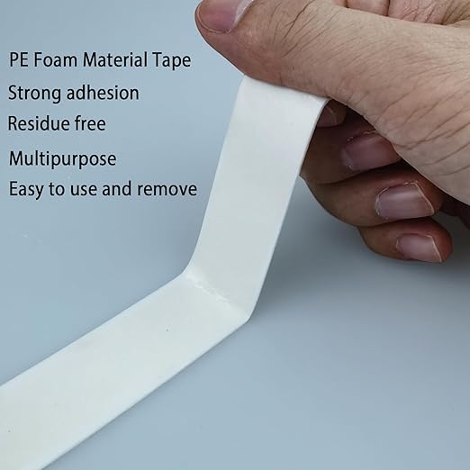 3M Double Sided Tape 1in x 16.5ft, Mounting Tape Heavy Duty, Removeable PE Foam Tape Strips, Strong Adhesive Tape Waterproof Free Damage for Paint Wall Picture Hanging Poster