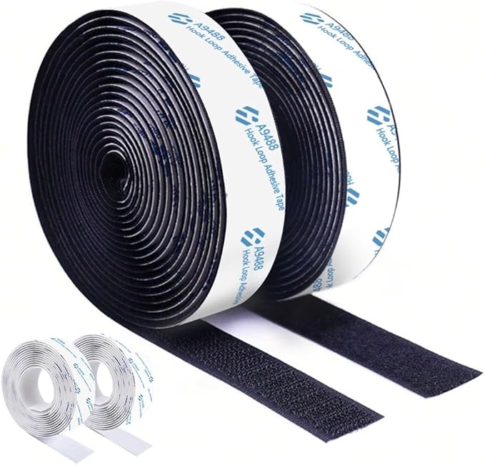 Strong Self Adhesive Hook and Loop Fastener Tape Double Side Adhesive Tape with Glue Sticker