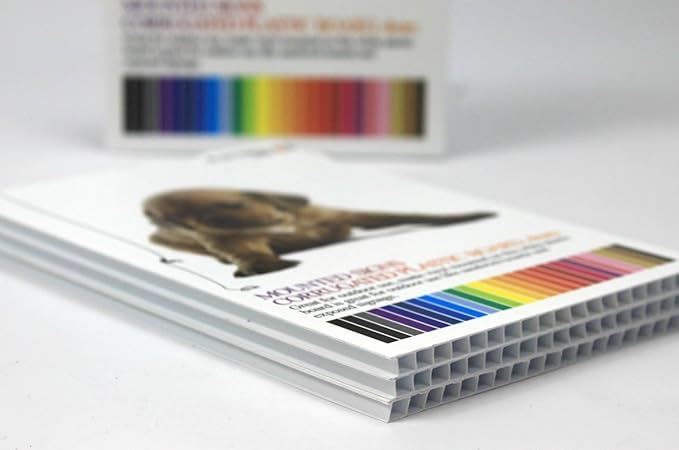 T-SIGN Corrugated Plastic Sheets Coroplast Sign Blank Board, 24 x36 Inches 3/16 Inches Thick for A-Frame Replacement Poster Sheets, White Blanks Sign (Pack of 2)