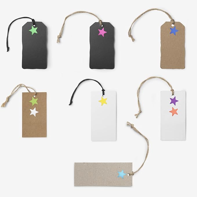 Hybsk 540 Counts Small Star Stickers for Reward 0.5 Inch Metallic Foil Teacher Cute Tiny Star Labels (9 Colors)