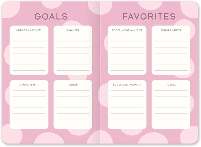 Orange Circle Studio Academic Planner 2026, Darling Dots, Vibrant Illustrations, 17-Month Pocket Planner for School or Work, Goal Setting Prompts, Portable Size, Rounded Corners